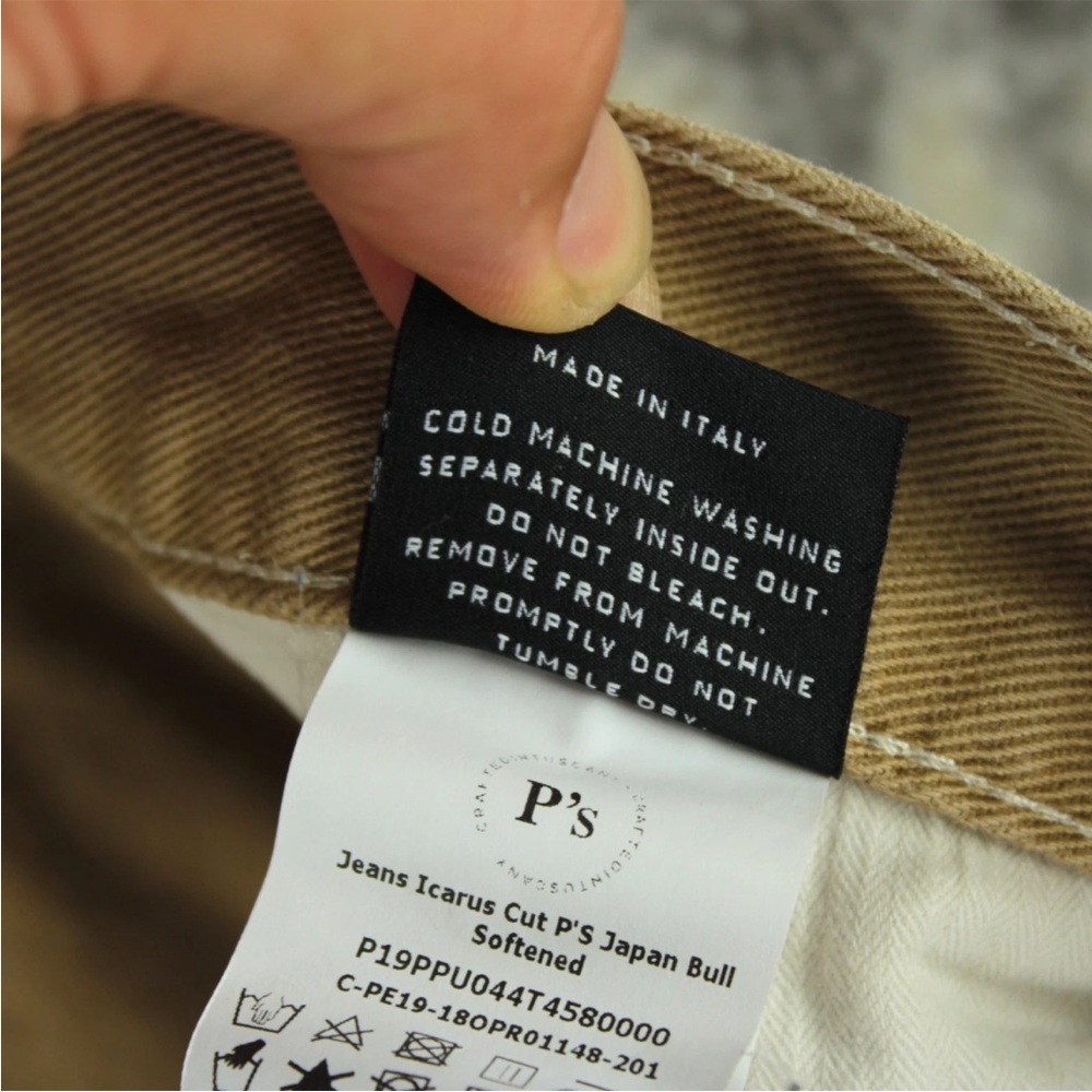 President's Tuscany P's Japanese Fabric Brown Cotton Mens Size 32x27 Pants Italy - Picture 12 of 15